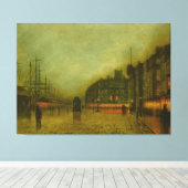 Toile John Atkinson Grimshaw - Quais de Liverpool  (Insitu (Plancher de Bois))