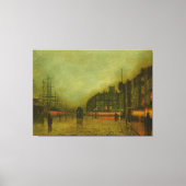 Toile John Atkinson Grimshaw - Quais de Liverpool  (Recto)