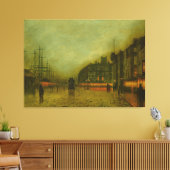 Toile John Atkinson Grimshaw - Quais de Liverpool  (Insitu(Salon))