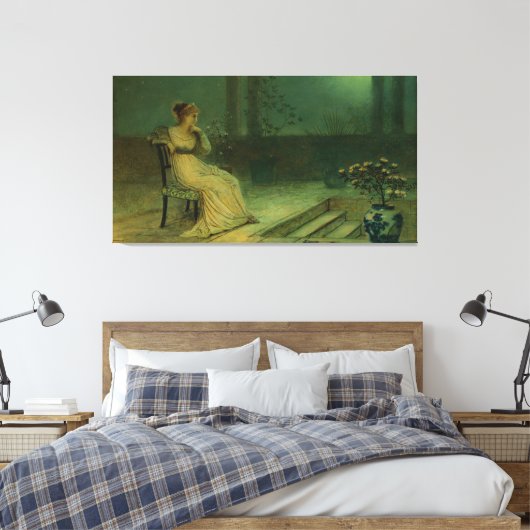 Toile John Atkinson Grimshaw - Une Jeune Fille Classique (Insitu(Chambre))