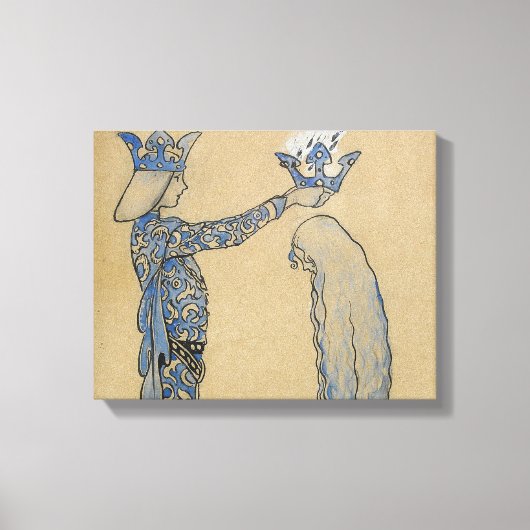 Toile John Bauer - Alors, mettez le Prince à la Couronne (Recto)