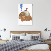 Toile John Bauer La chèvre de Noël Scandinave (Insitu(Chambre))