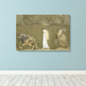 Toile John Bauer - La princesse et les trolls (Insitu (Plancher de Bois))