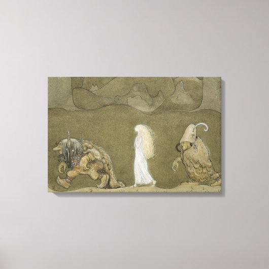 Toile John Bauer - La princesse et les trolls (Recto)
