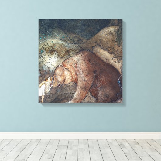 Toile John Bauer Poor Little Basse (Insitu (Plancher de Bois))