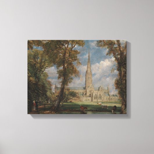 Toile John Constable | Cathédrale de Salisbury de Bish (Recto)