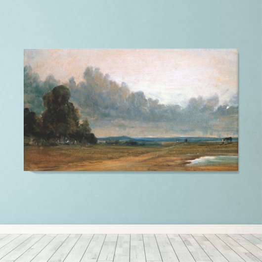 Toile John Constable Une vue de Hampstead Heath avec (Insitu (Plancher de Bois))