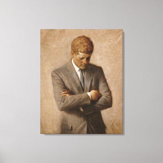 Toile John Fitzgerald Kennedy - Portrait officiel (Recto)