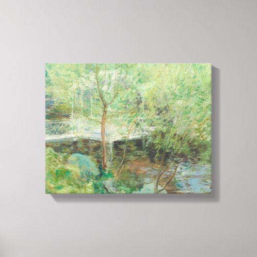 Toile John Henry Twachtman - Le Pont Blanc (Recto)