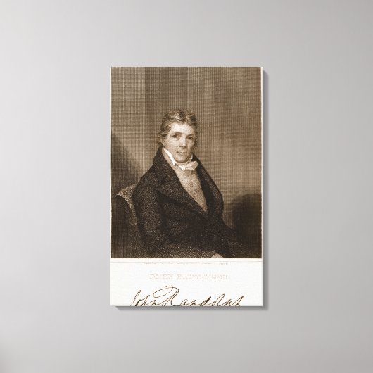 Toile John Randolph (1773-1833) gravé par Thomas B. We (Recto)