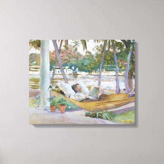 Toile John Singer Sargent - Figure à Hammock, Floride (Recto)