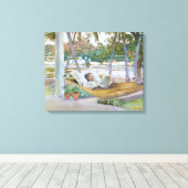 Toile John Singer Sargent - Figure à Hammock, Floride (Insitu (Plancher de Bois))