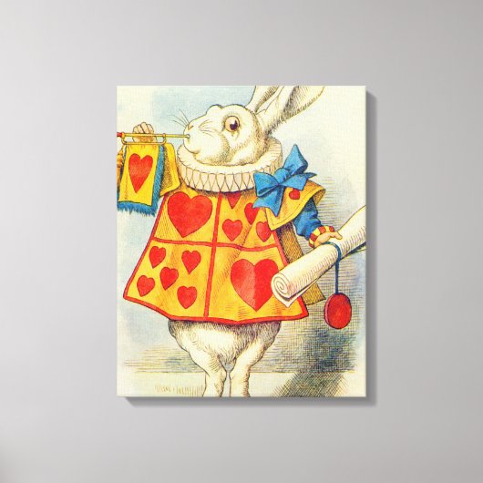 Toile John Tenniel | Le lapin blanc (Recto)
