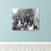 Toile John Wesley prêche (Insitu (Plancher de Bois))