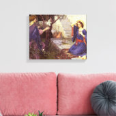 Toile John William Waterhouse - L'annonce (Insitu(Salon))