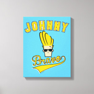 Toile Johnny Bravo Collegiate Graphic