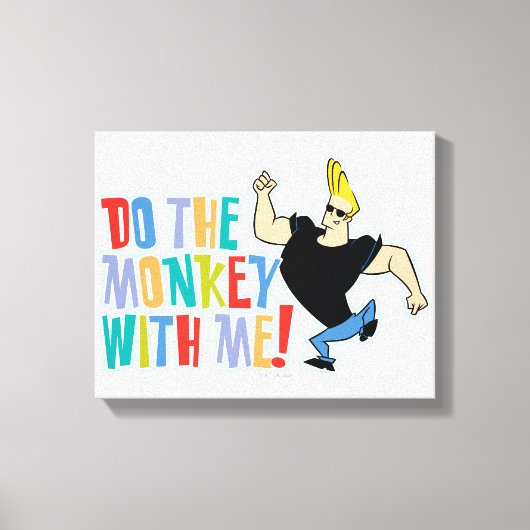 Toile Johnny Bravo - Faites Le Singe Avec Moi ! (Recto)