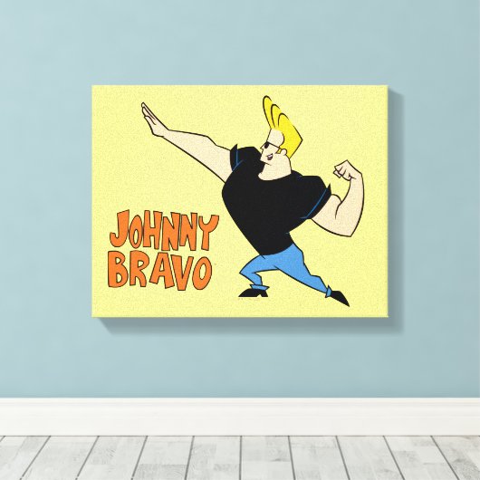 Toile Johnny Bravo Flexing (Insitu (Plancher de Bois))
