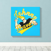 Toile Johnny Bravo Graphisme sportif (Insitu (Plancher de Bois))