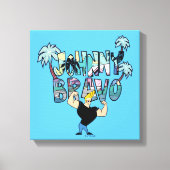 Toile Johnny Bravo Palm Tree Name (Recto)