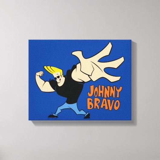Toile Johnny Bravo Pose Iconique (Recto)