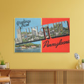 Toile Johnstown, Pennsylvanie - Scènes de grandes lettre (Insitu(Salon))