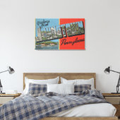 Toile Johnstown, Pennsylvanie - Scènes de grandes lettre (Insitu(Chambre))