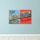 Toile Johnstown, Pennsylvanie - Scènes de grandes lettre (Insitu (Plancher de Bois))