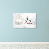 Toile Joie au monde Élégant bal de Noël en argent (Insitu (Plancher de Bois))