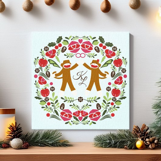 Toile Joie au singe de soq