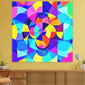 Toile Joie géométrique vive (Insitu(Salon))