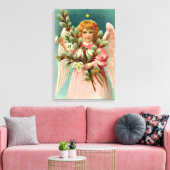 Toile Joli Ange En Robe Rose (Insitu(Salon))
