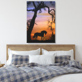 Toile Joli cheval de campagne dans un Sunrise Sud-Ouest (Insitu(Chambre))
