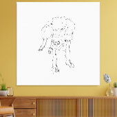 Toile Joli chiot teckel à poil dur (Insitu(Salon))
