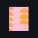 Toile Joli Coloré Géométrique Art Scandinave Rose<br><div class="desc">Imprimez de l'art scandinave géométrique coloré en toile rose,  orange et jaune</div>