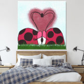 Toile Joli Couple de Coccinelles (Insitu(Chambre))