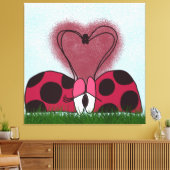 Toile Joli Couple de Coccinelles (Insitu(Salon))