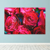 Toile Joli Ensemble De Roses Rouges (Insitu (Plancher de Bois))
