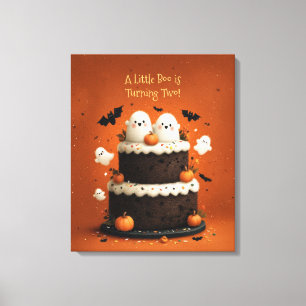 Toile Joli fantôme d'Halloween Un petit Boo 