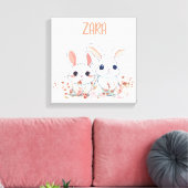 Toile Joli lapin floral (Insitu(Salon))