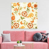 Toile Joli modèle floral moderne (Insitu(Salon))