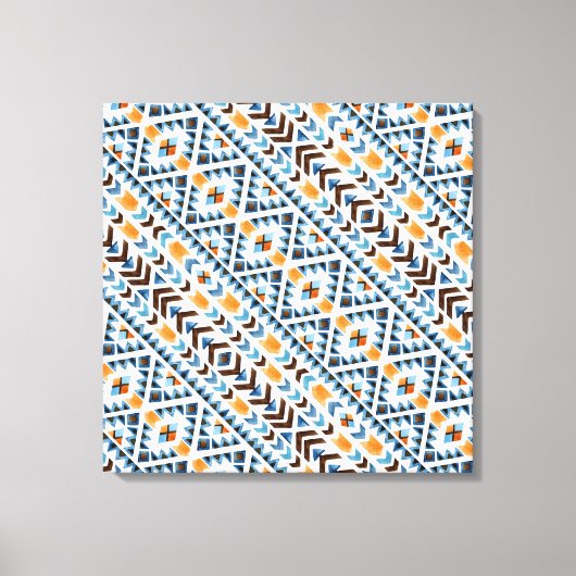 Toile Joli motif aztèque à l'aquarelle (Recto)