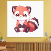 Toile joli panda roux (Insitu(Salon))