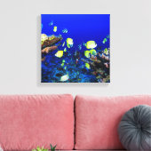 Toile Joli Poisson Et Corail Reef (Insitu(Salon))