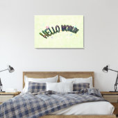 Toile Joli Rainbow Hello World (Insitu(Chambre))