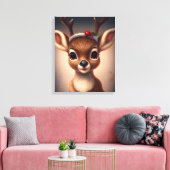 Toile Joli renne de Noël (Insitu(Salon))