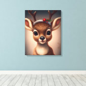 Toile Joli renne de Noël (Insitu (Plancher de Bois))