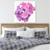 Toile Joli rose hydrangea fleur moderne floral minimal (Insitu(Chambre))