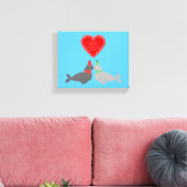 Toile Joli Seals de baiser de Noël (Insitu(Salon))