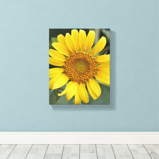 Toile Joli tournesol jaune soleil 8" x 10" (Insitu (Plancher de Bois))